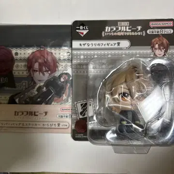 제일복권 컬러풀 피치 피규어 지퍼백 & 스티커 우리 카라피치