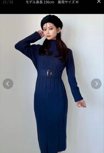 [ WEB 한정판 ] 와이드 리브 니트 원피스