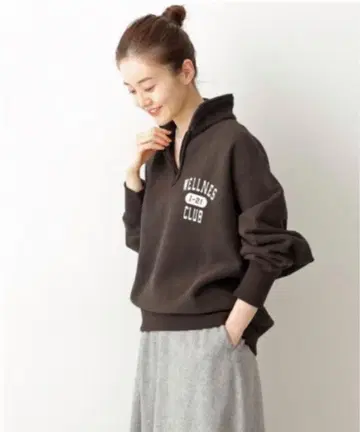 INSCRIRE 로고 맨투맨 카키 IENA 별주