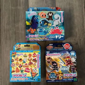 [ 미사용 새상품 ] 아쿠아 비즈 세트 3점 묶음 판매 닌자 세트 외