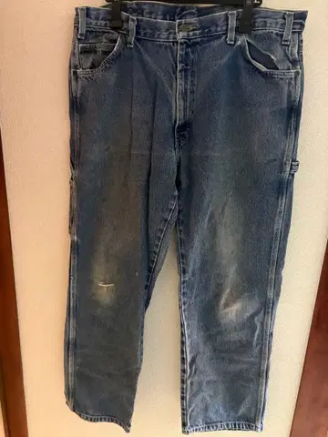 Dickies 블루 데님 페인터 팬츠 구제 의류