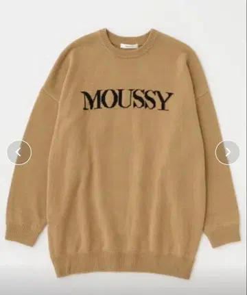 moussy 로고 원피스 베이지 미사용에 가까움