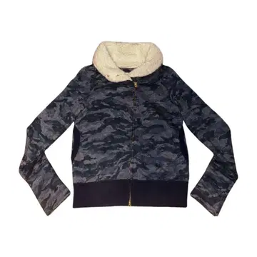 camouflage boa hoodie