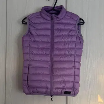 보라색 다운 베스트 XS 사이즈