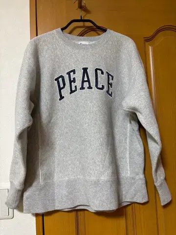 BEAMS BOY x Champion 그레이 맨투맨 속기모