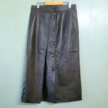 가죽 블랙 타이트 스커트 랩스커트 천연 가죽 랩 스커트 종아리 기장