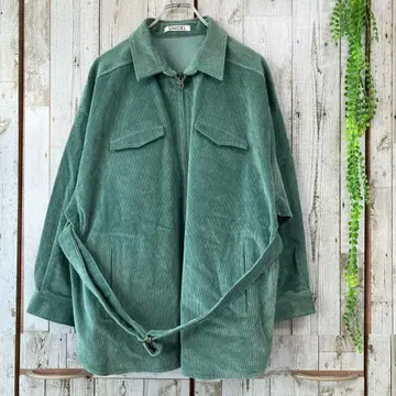 스나이델 고품질 코듀로이 자켓 커버올 그린 집업