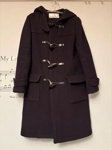 NATURAL BEAUTY BASIC 더플 코트 다크 네이비