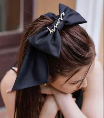 택 포함 새상품 eimy istoire 리본 머리핀 블랙