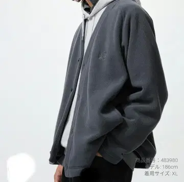 플리스 오버사이즈 가디건 XL