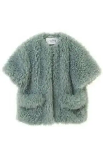 마르티니크 민트 그린 푸들 인조 모피