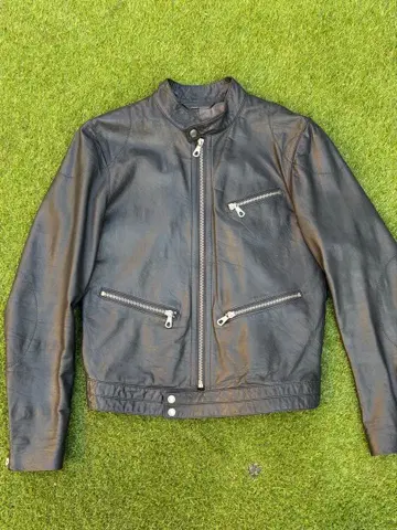 tomorrowland 블랙 가죽 라이더 자켓 L