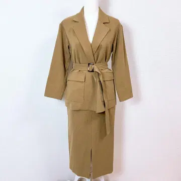 새상품급 나노 유니버스 셋업 수트 자켓 스커트 벨트 포함 38