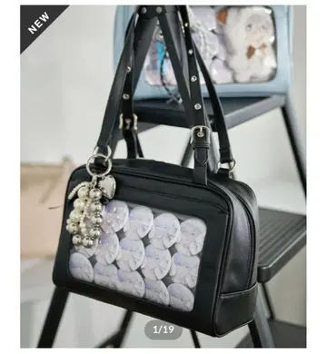 MARSLY 플랩 보스턴 백 ( Black ) 이타백