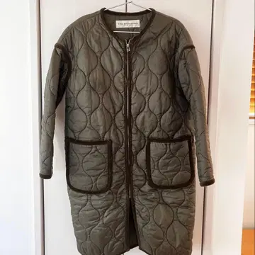 THE SHINZONE 퀼팅 코트 카키