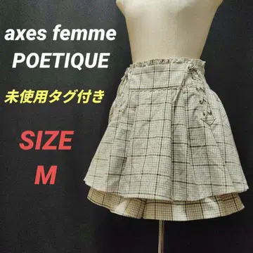 미사용 axes femme POETIQUE 레이스업 디자인 치마바지