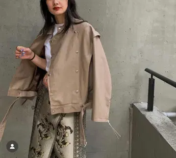 [ Ameri ] RETRO FAKE LEATHER JACKET