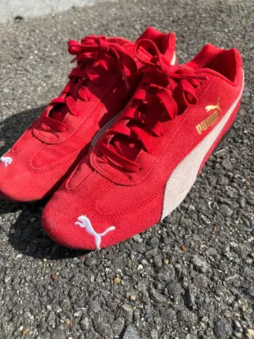 PUMA 스피드캣 빨간색 스웨이드 27.0