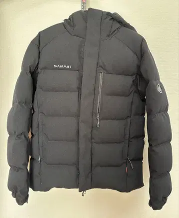 MAMMUT 후드 부착 다운 자켓 블랙