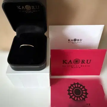 KAORU 핑크 골드 반지 케이스 포함