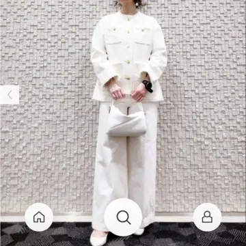 PLST 트위드 메탈 버튼 자켓 트위드 자켓 플라스테