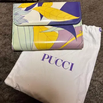 Emilio Pucci 꽃무늬 3단 폴더형 지갑