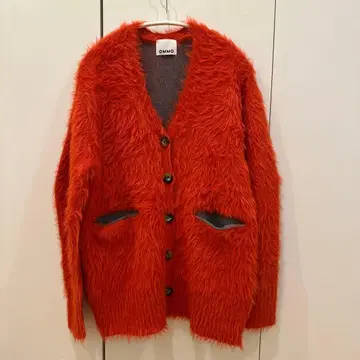 OMMO 오렌지 긴팔 가디건