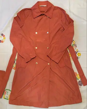 PENNYBLACK 오렌지 핑크 트렌치코트