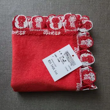 친 레이스 시즌 타월 손수건 달마 레드