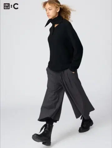 [ 새상품, 미사용 ] 유니클로C 큐롯 S 그레이