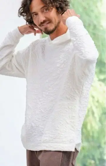 CALL&RESPONSE 콜앤드리스폰스 부클 자카드/풀 후드티 L