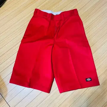 [ 새상품급 ] Dickies 하프 팬츠 빨간색 레드 사이즈 30