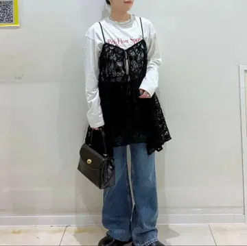 로리즈팜 2way 코튼 레이스 미니 원피스