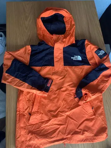 THE NORTH FACE 마운틴 후드티 오렌지/블랙