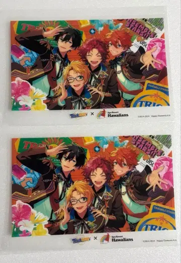 앙스타 Trickstar 하와이안즈 콜라보 클리어 카드 2장 세트