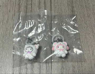 산리오 메지루시 액세서리 포근포근 스노우 쿠로미 마이멜로디 세트