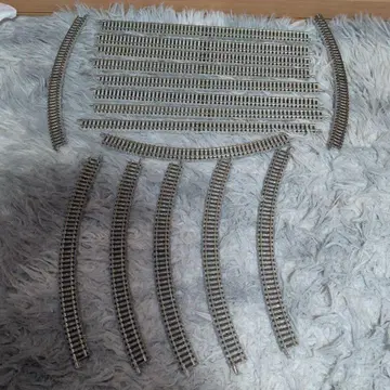 N 게이지 TOMIX 레일 세트 (직선 8개, 곡선 8개)