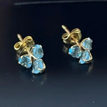 골드 블루스톤 귀걸이