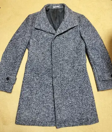 하이스트릿 네이비 체스터 코트