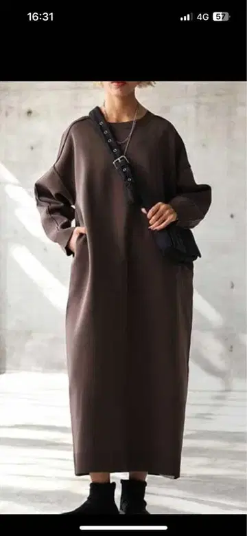 antiqua 스펀지 니트 원피스 H-502