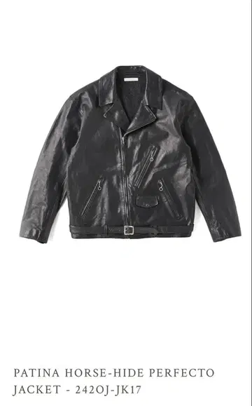 PATINA HORSE-HIDE PERFECTO JACKET 40