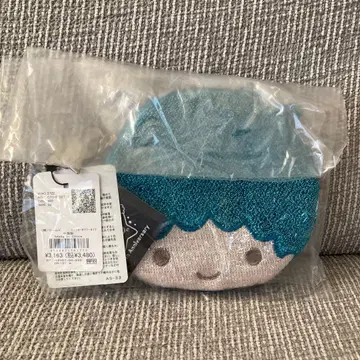 오파크 클립 [리틀트윈스타 콜라보] 키키 페이스형 플랫 파우치