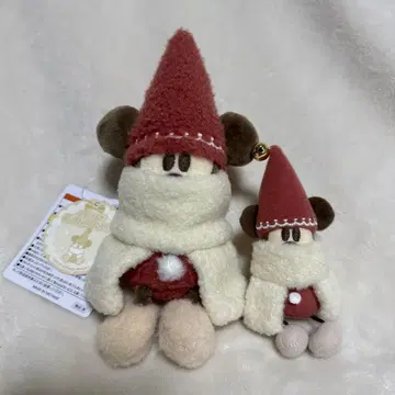 릴린린 봉제 인형 배지 봉제 인형 참 빨간색