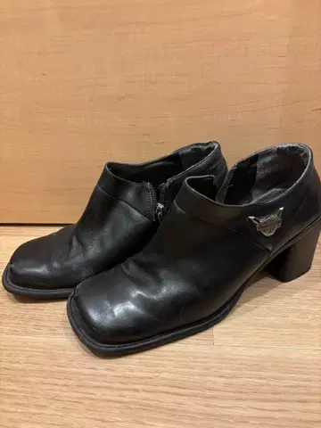 Harley-Davidson 블랙 가죽 부츠