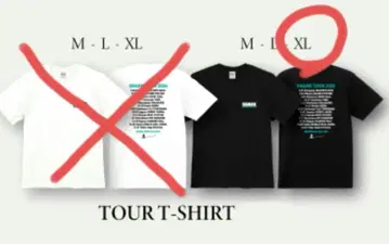 SHANK TOUR 2025 T-SHIRT 블랙 XL