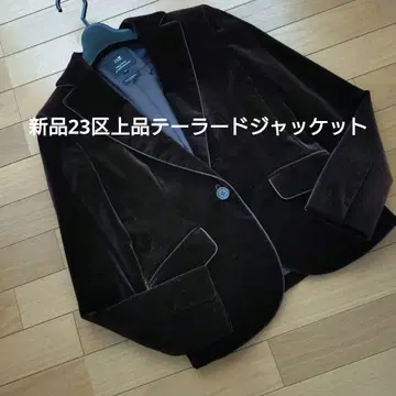 새상품 23구 다크 브라운 벨벳 테일러드 자켓 벨벳