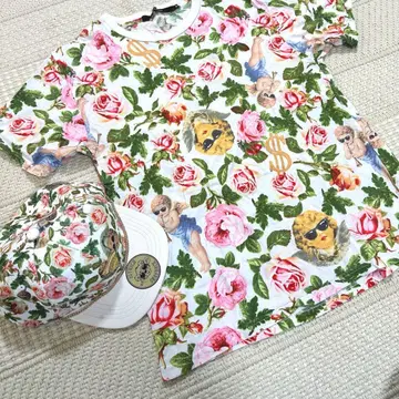 JOYRICH 천사 패턴 모자와 T셔츠 2세트