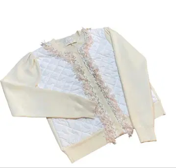 chesty 퀼팅 가디건