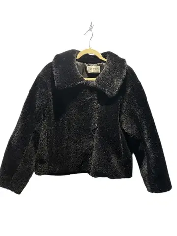 LILY BROWN 카라 부착 보아 자켓 블랙