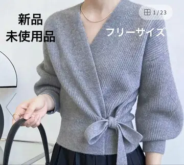 MINIMINI STORE 그레이 랩 니트